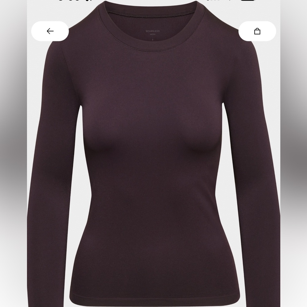 Aritzia willow seamless longsleeve size L